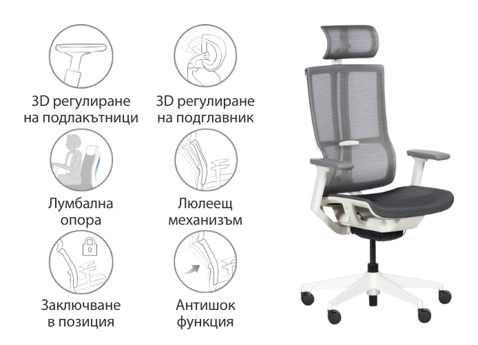 Ергономичен дизайн, който следва тялото ти