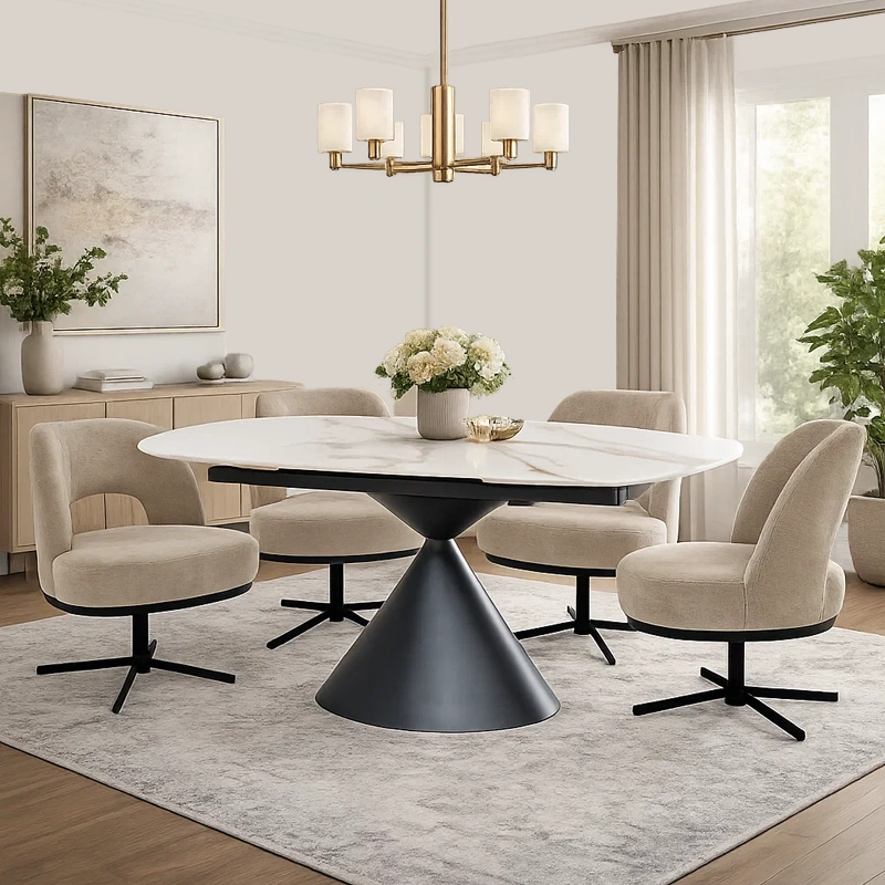 Интериорен баланс между комфорт и стил в трапезната зона