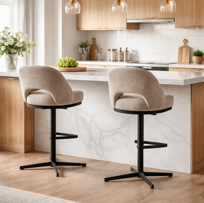 Стилен акцент около бар плота