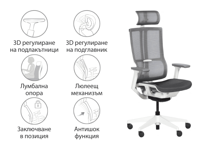 Ергономичен дизайн, който следва тялото ти