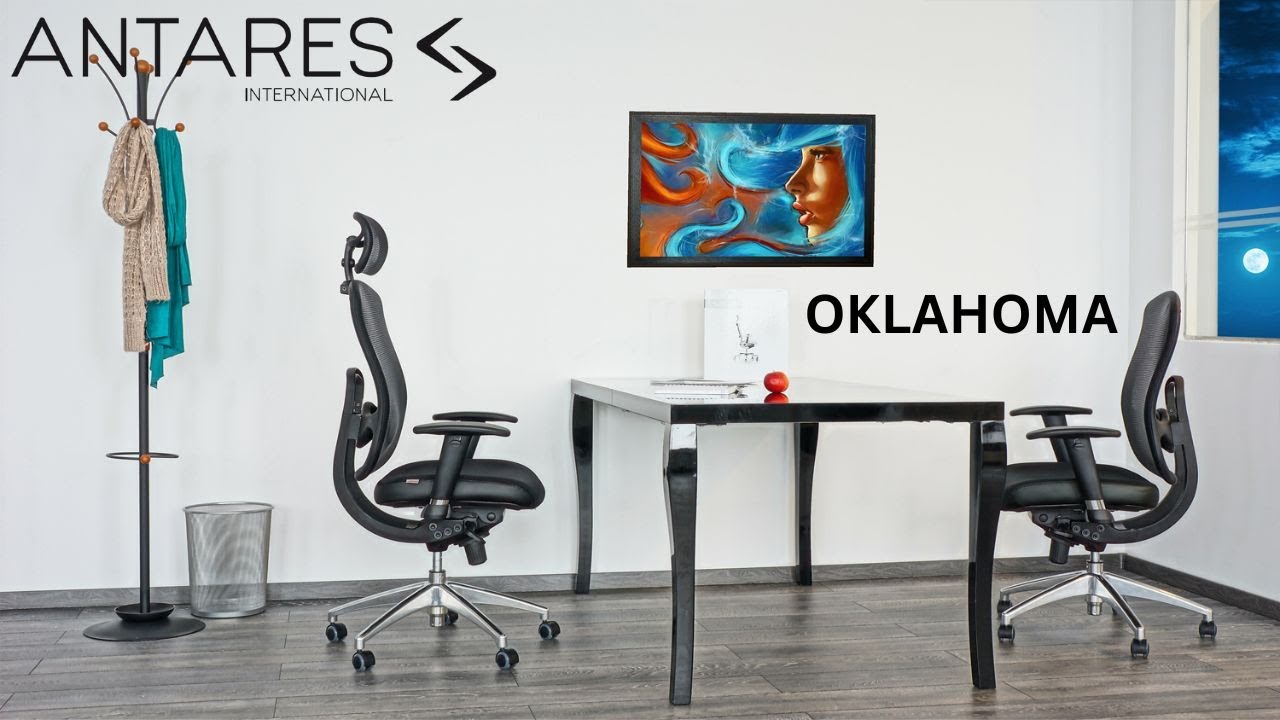 Ергономичен меш стол Antares Oklahoma - Черен