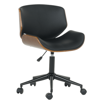 Президентски стол Carmen 6409 - Орех/Черен