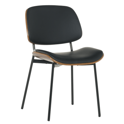 Посетителски стол Carmen 1180 - Орех/Черен