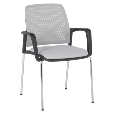 Посетителски стол Carmen 1138 CH - Светлосив