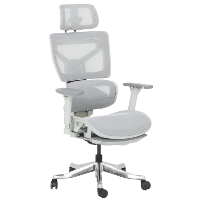 Ергономичен стол Carmen Dojon - Сив, с опора за крака