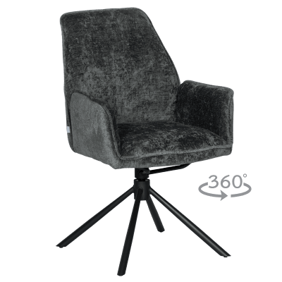 Трапезен стол Carmen Prato - Tъмносив