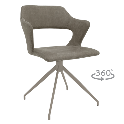 Трапезен стол Carmen Rapla 1 - Сив 108