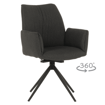 Трапезен стол Carmen Como - Тъмносив