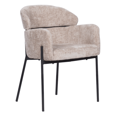 Трапезен стол Carmen Crotone - Светлобежов