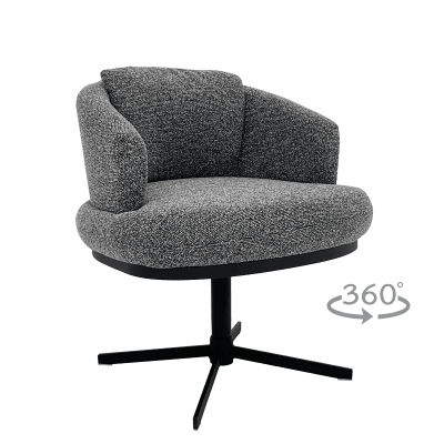 Трапезен стол Carmen Rapina - Черен 460