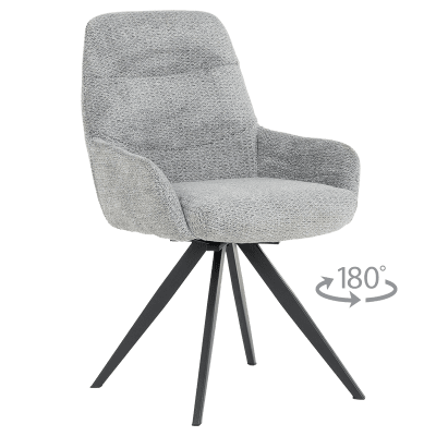 Трапезен стол Carmen Ascot - Сив B 90