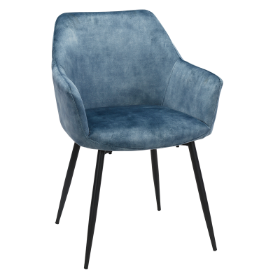 Трапезен стол Carmen Topton - Син MJ 1