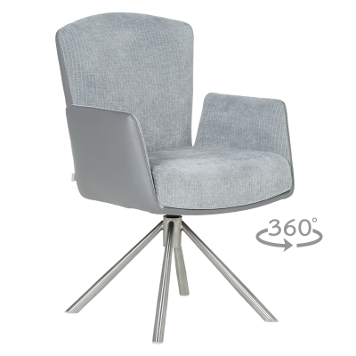 Трапезен стол Carmen Sindi - Светлосив