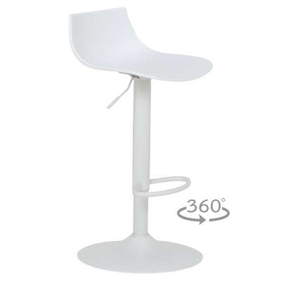 Бар стол Carmen Marad - Бял