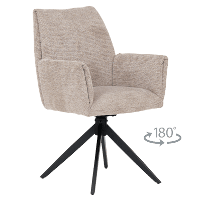 Трапезен стол Carmen Albans - Бежов