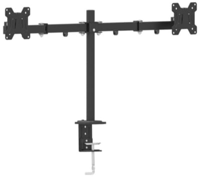 Регулируема стойка за два монитора GemBird MA-DF2-01, 13" - 27", 2 х 7 кг, Steel, Черна