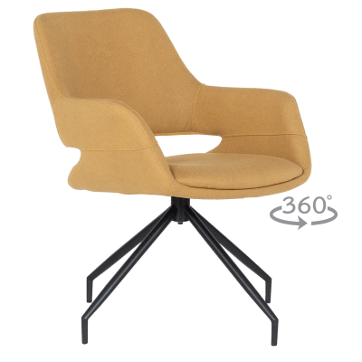 Трапезен стол Carmen Totnes 1 - Жълт SF 1