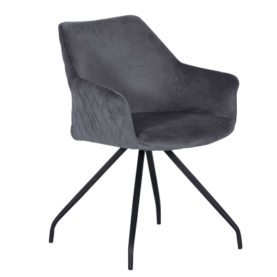 Трапезен стол Carmen Kendal - Тъмносив BF 2