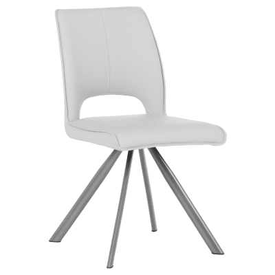 Трапезен стол Carmen Craven 2 силиконова кожа - сив 67