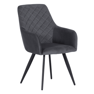 Трапезен стол Carmen Eton P - Тъмносив HLR