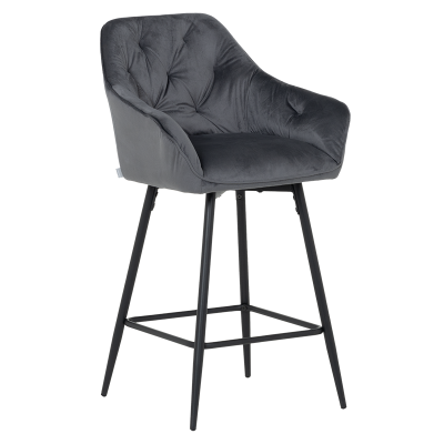 Бар стол Carmen Lazio - Тъмносив