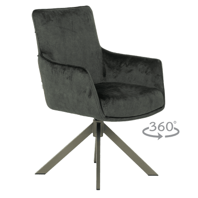 Трапезен стол Carmen Valga 7 - Mасленозелен