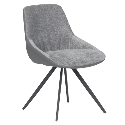 Трапезен стол Carmen Romney - Светлосив XV