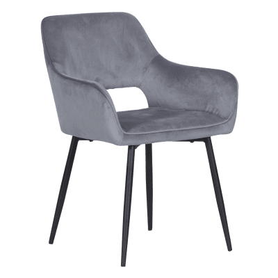 Трапезен стол Carmen Redcar P - Светлосив HLR