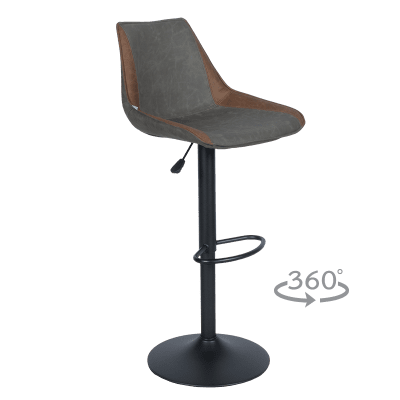 Бар стол Carmen Grove - Tъмносив