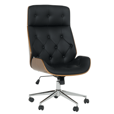 Президентско офис кресло Carmen 6407 - Орех/Черен