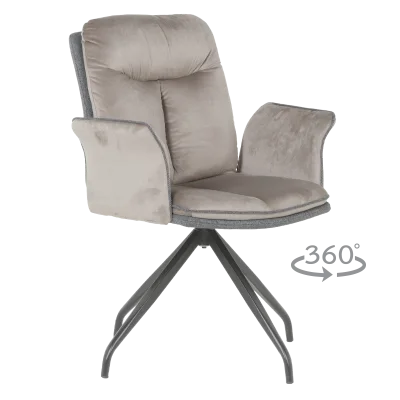 Трапезен стол Carmen Marlow 2 - Сив BF 2