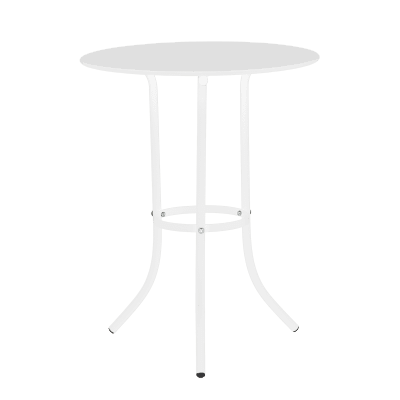 Метална градинска маса Carmen Niger D 60 - Бяла