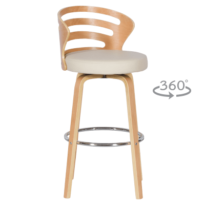 Бар стол Carmen 4041 - Бук/Крем