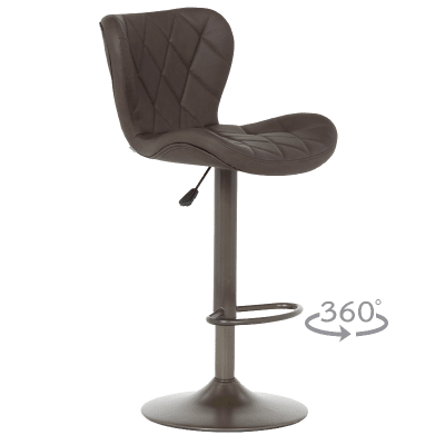 Бар стол Carmen Dalvey - Tъмнокафяв