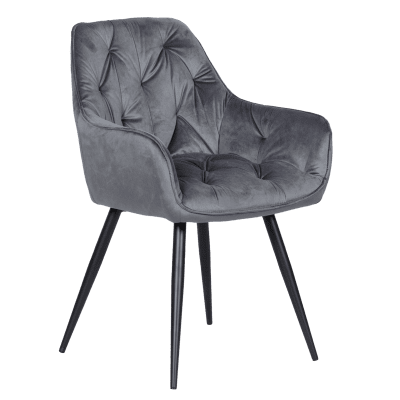 Трапезен стол Carmen Latina - Тъмносив