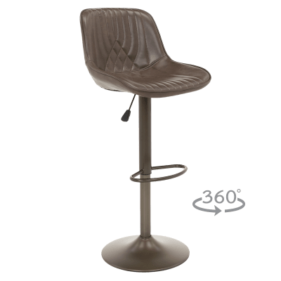 Бар стол Carmen Porus - Кафяв