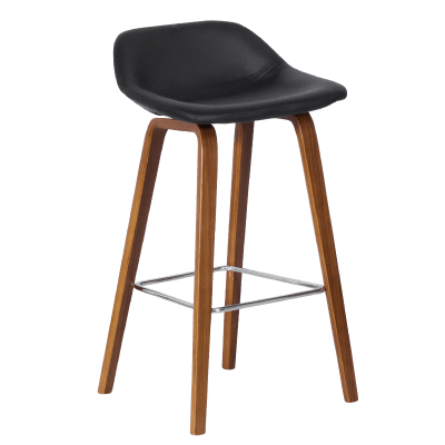 Бар стол Carmen 3088 - Орех/Черен