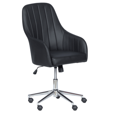 Офис кресло Carmen 2016 - Черен, еко кожа