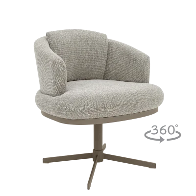 Трапезен стол Carmen Rapina 5 - Сив 01