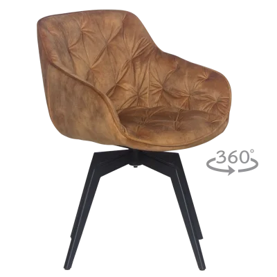 Трапезен стол Carmen Buxton - Оранжев MJ 1