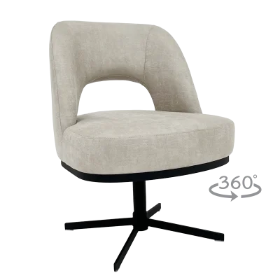 Трапезен стол Carmen Polva - Крем 110