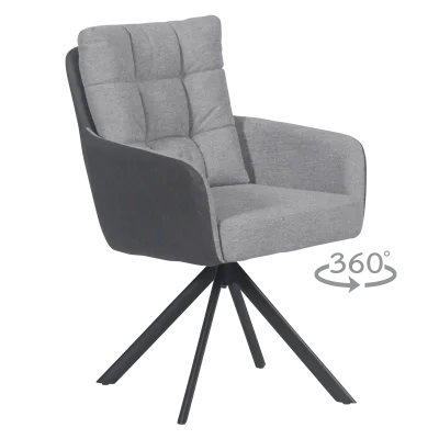 Трапезен стол Carmen Sefton - Сив SM