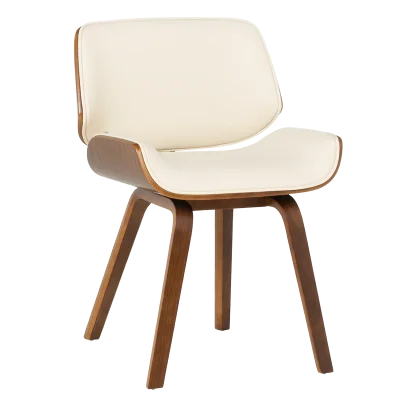 Трапезен стол Carmen 9976 - Орех/Крем