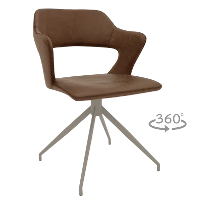 Трапезен стол Carmen Rapla 1 - Кафяв 16