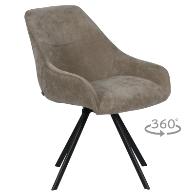 Трапезен стол Carmen Marsala - Кафяв