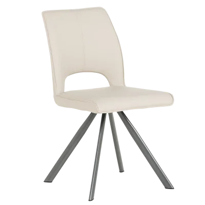 Трапезен стол Carmen Craven 2 силиконова кожа - Капучино 04