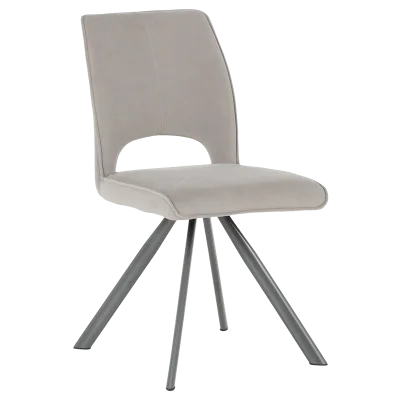 Трапезен стол Carmen Craven 2  - Светлосив MJ 3