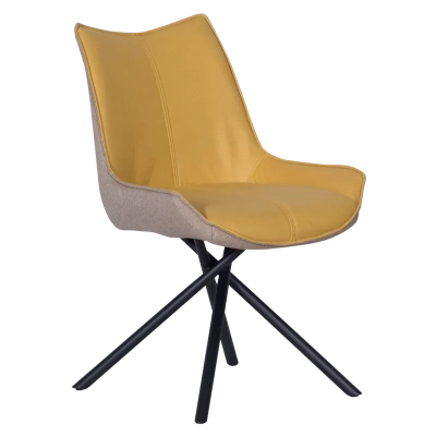 Трапезен стол Carmen Halton - Жълт DX-033