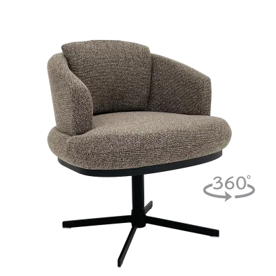 Трапезен стол Carmen Rapina - Кафяв 400