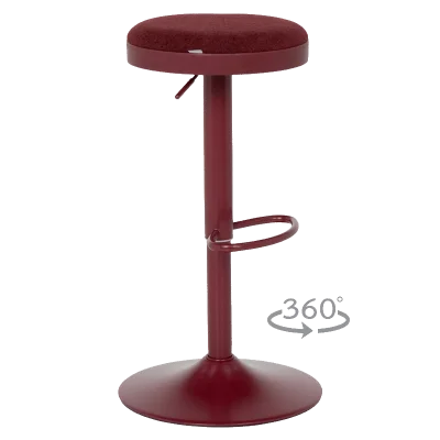 Бар стол Carmen Baroco - Червен